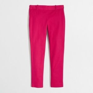 NWT J.Crew Winnie Pant City Fit in Raspberry Pink